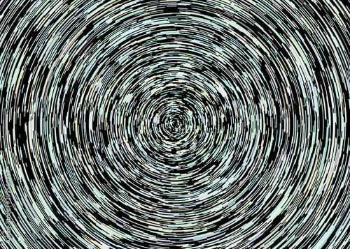 Colorful Universe Circular Distribution Computational Generative Art background illustration
