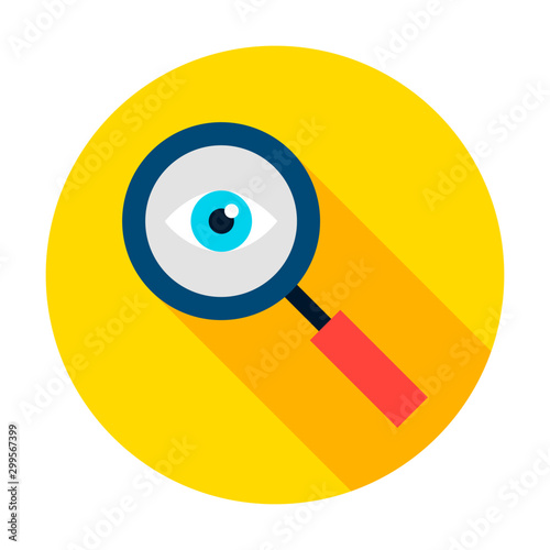 Data Search Circle Icon