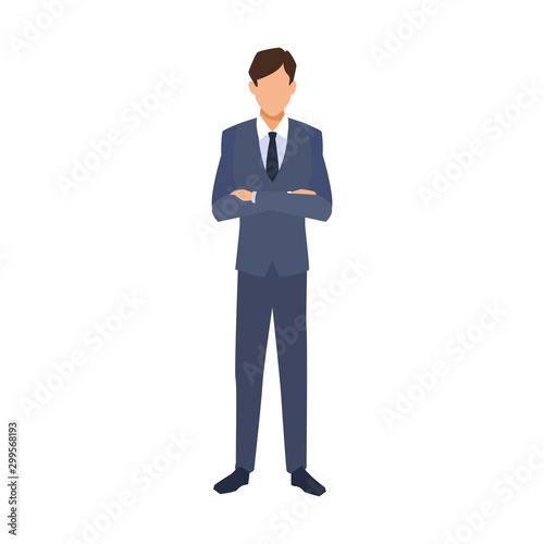 avatar executive man icon