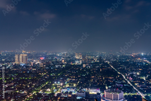 Jakarta cityscape at night