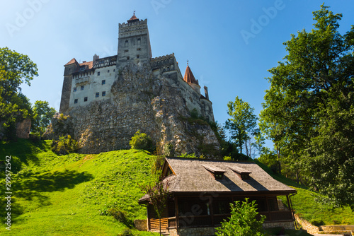 BRAN, ROMANIA: Drakula's Castle. Beautiful landscape with a Bran castle with a summer day