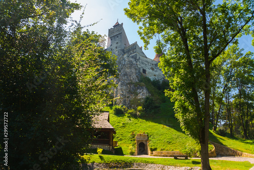 BRAN, ROMANIA: Drakula's Castle. Beautiful landscape with a Bran castle with a summer day