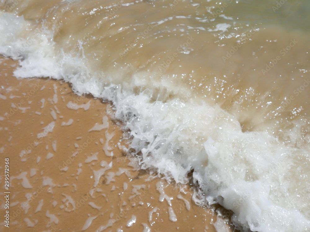 Soft wave flooring and sandy ground Soft wave flooring and sandy ground