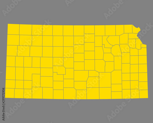 Karte von Kansas