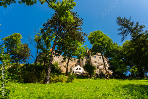 BRAN, ROMANIA: Drakula's Castle. Beautiful landscape with a Bran castle with a summer day