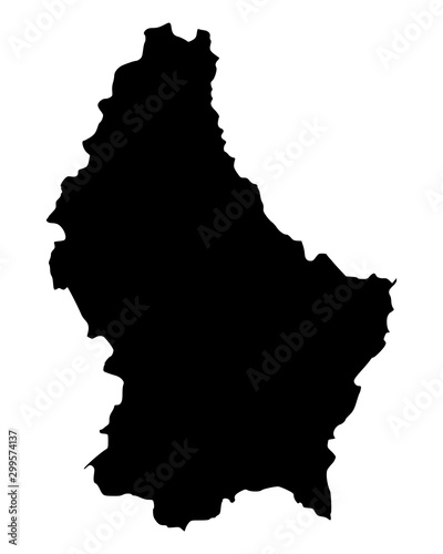 Karte von Luxemburg