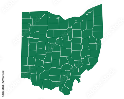 Karte von Ohio