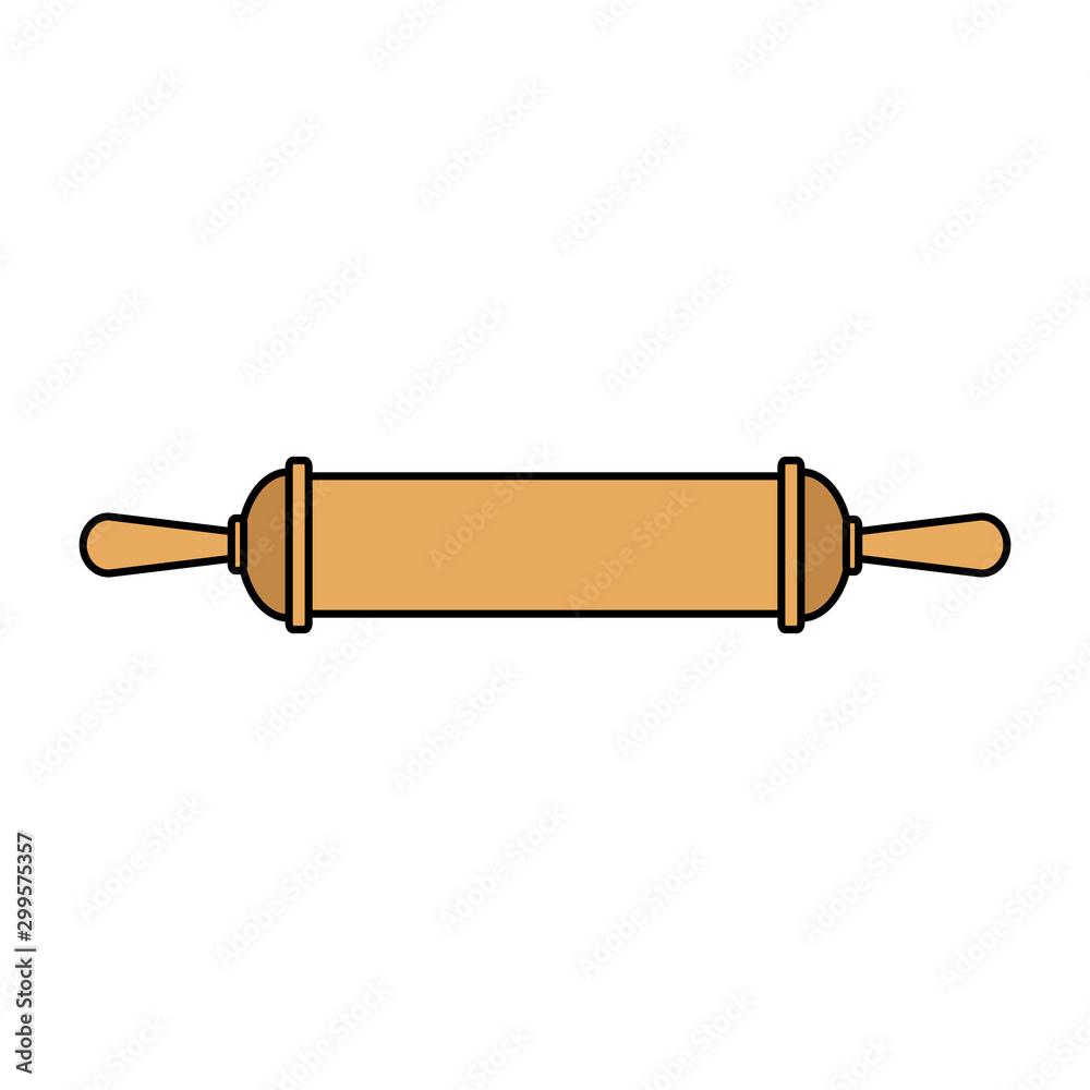 rolling pin icon, kitchen utensils design rolling pin icon, kitchen utensils design