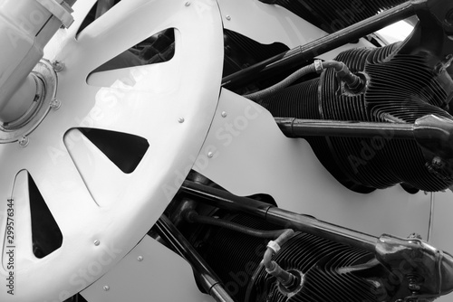Detail of a plane in a musuem photo