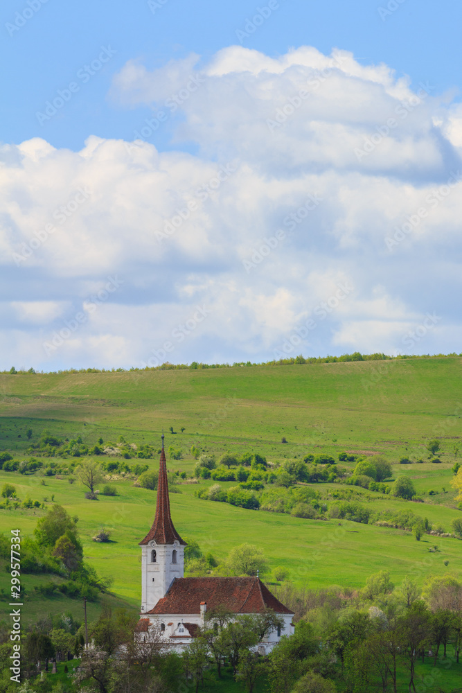 landscape with church