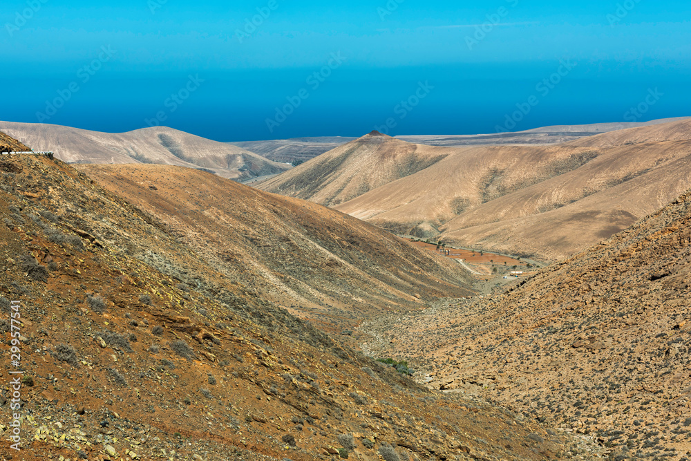 The rural park of Betancuria in spanish island of Fuerteventura in the Canary Islands The rural park of Betancuria in spanish island of Fuerteventura in the Canary Islands