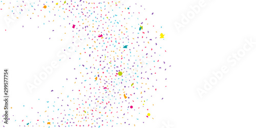 Abstract flying confetti.