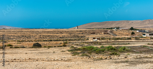 One of the many windmills on the spanish island of Fuerteventura
