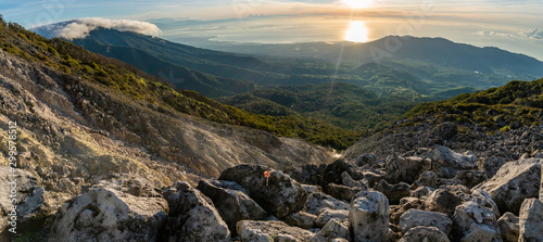 Boulders sunrise at Mt. Apo