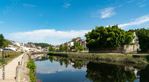 the river Laita and smalltown of Quimperle in southern Brittany
