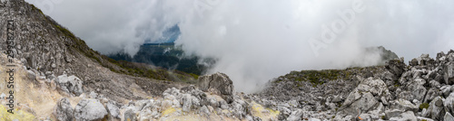 Panoramic view of boulders at Mt. Apo