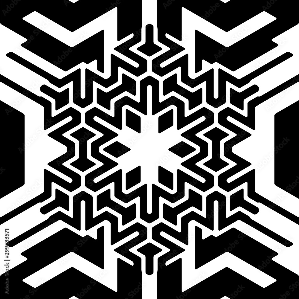 geometric snowflake pattern geometric snowflake pattern
