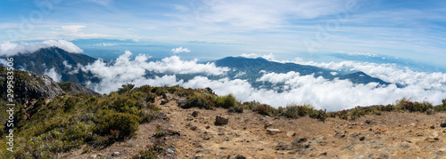 Panoramic view of Davao Region at the peak of Mt. Apo