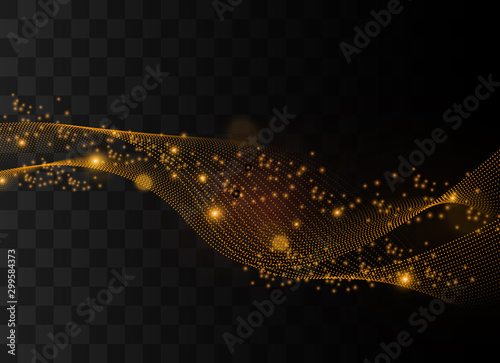 Gold lines light