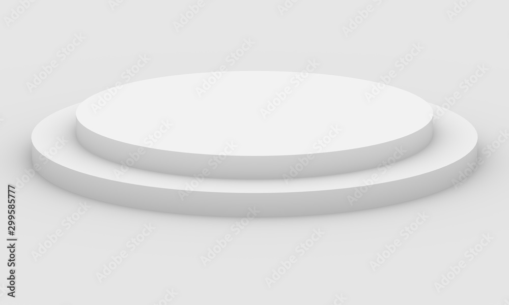 3D Rendered Product Stand on White Background 3D Rendered Product Stand on White Background