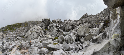 Panoramic view of boulders at Mt. Apo