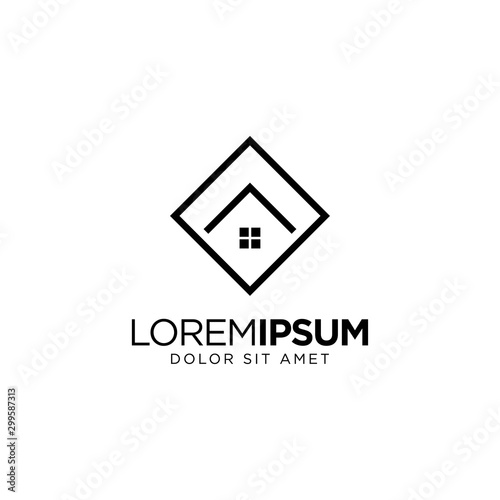 Real Estate Logo Design Vector