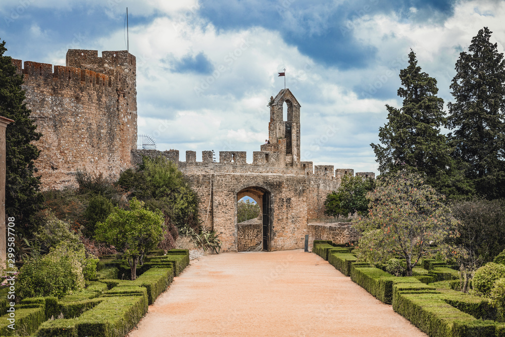The Main Gate Of Convent of Christ In Tomar, Portugal.