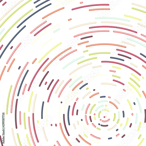Colorful Universe Circular Distribution Computational Generative Art background illustration