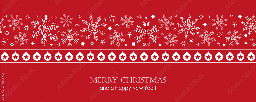red christmas card with white seamless pattern snowflakes vector illustration EPS10 red christmas card with white seamless pattern snowflakes vector illustration EPS10