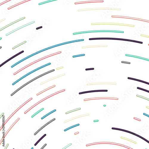 Colorful Universe Circular Distribution Computational Generative Art background illustration