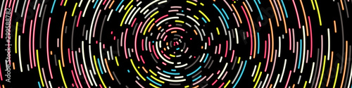 Colorful Universe Circular Distribution Computational Generative Art background illustration