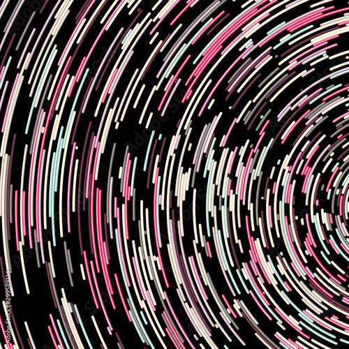 Colorful Universe Circular Distribution Computational Generative Art background illustration