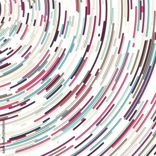 Colorful Universe Circular Distribution Computational Generative Art background illustration