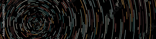 Colorful Universe Circular Distribution Computational Generative Art background illustration
