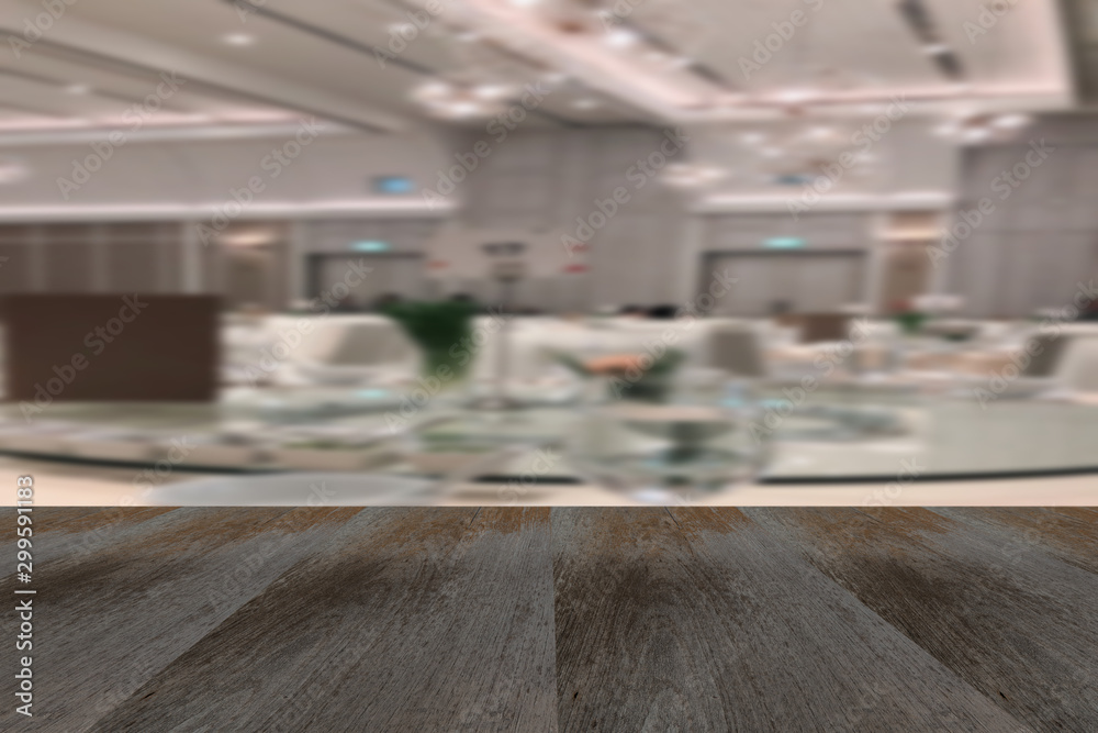 Selective Empty abstract wooden table, festive background and bokeh for product photo editing Selective Empty abstract wooden table, festive background and bokeh for product photo editing