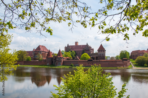 Malbork, Marienburg, the biggest medieval gothic castle of the Order of Teutonic Knights (Ordensritter) in Poland photo