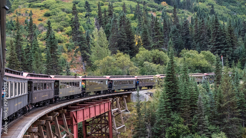 Scenic Alaska wilderness: White Pass & Yukon Route Railway