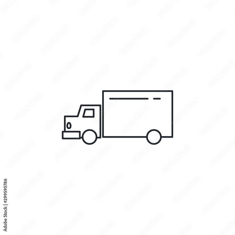 Isolated delivery truck icon vector design