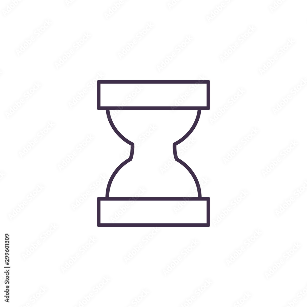 Isolated hourglass icon vector design Isolated hourglass icon vector design