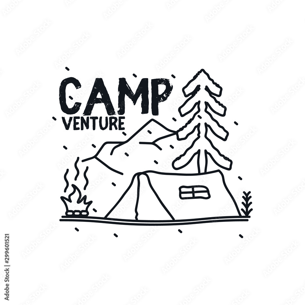 Camp venture monoline art