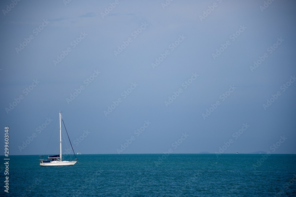 yacht in sea