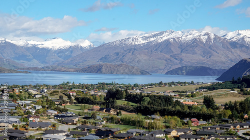 Wanaka Lake View at Mountain in New Zealand © llmiz