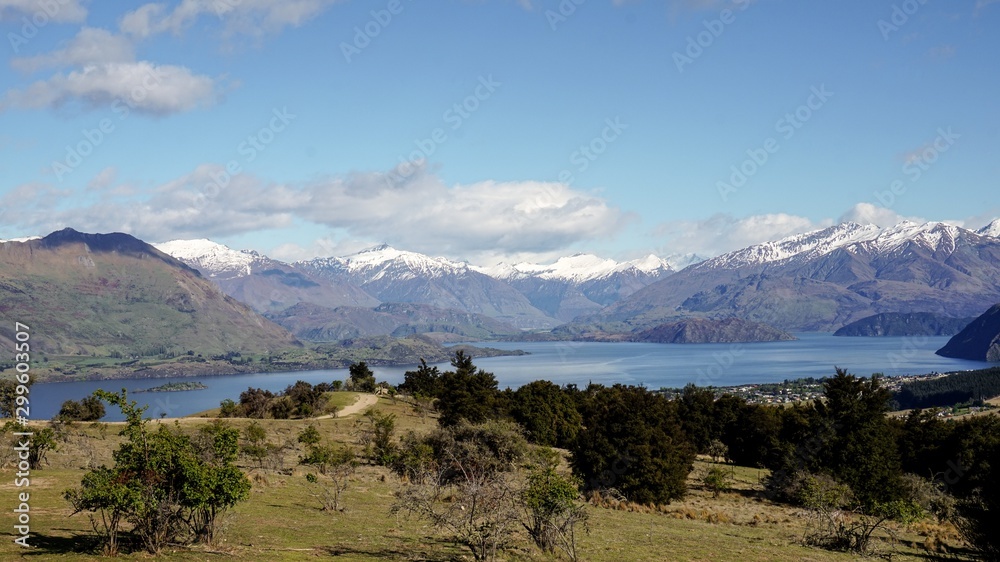 Wanaka Lake View at Mountain in New Zealand