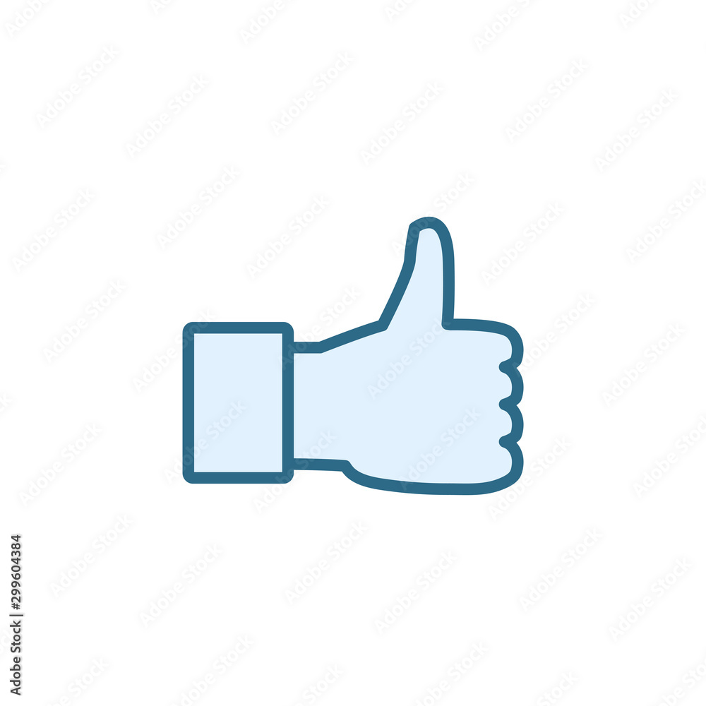 Digital like icon line vector design Digital like icon line vector design