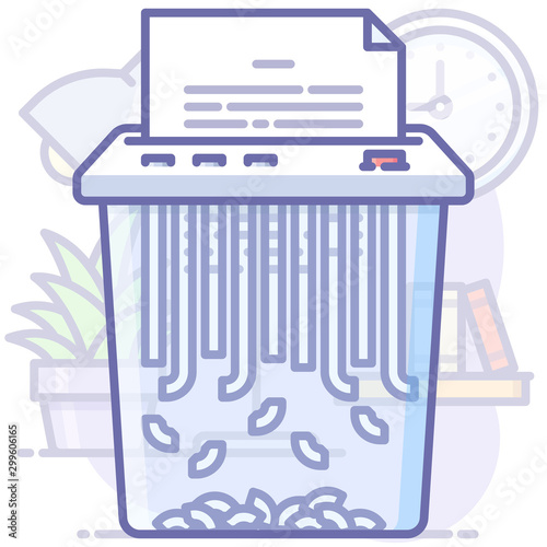 shredder destroy document clear data