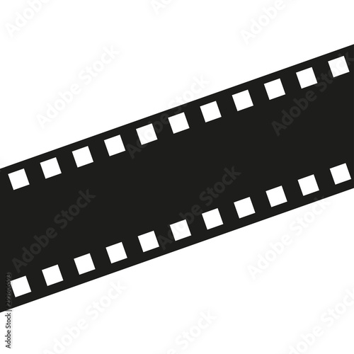 Horizontal Black film tape ...