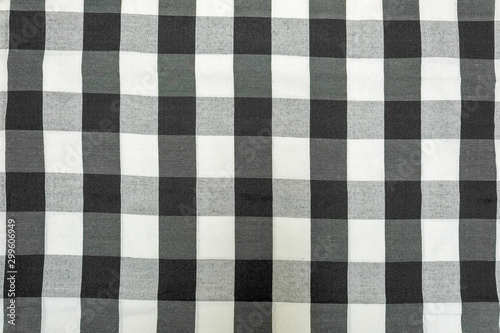 Fabric of checkered pattern 