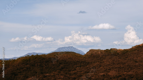 Landscape of moutains and clouds