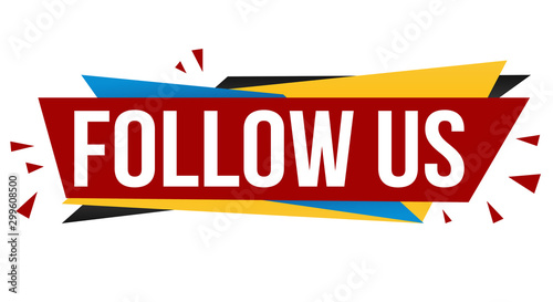 Follow us banner design