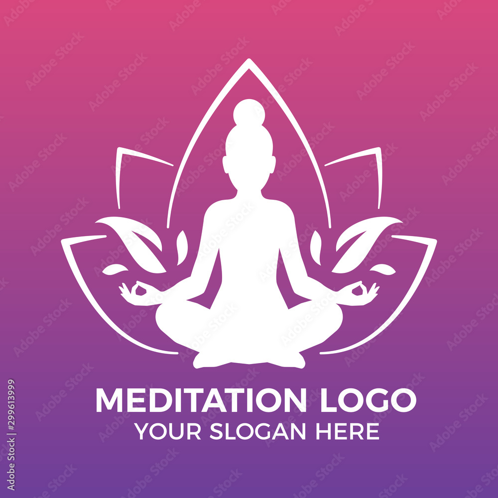 Meditation and Yoga Logo Meditation and Yoga Logo